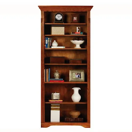 78" Executive Center Bookcase with Adjustable Shelves